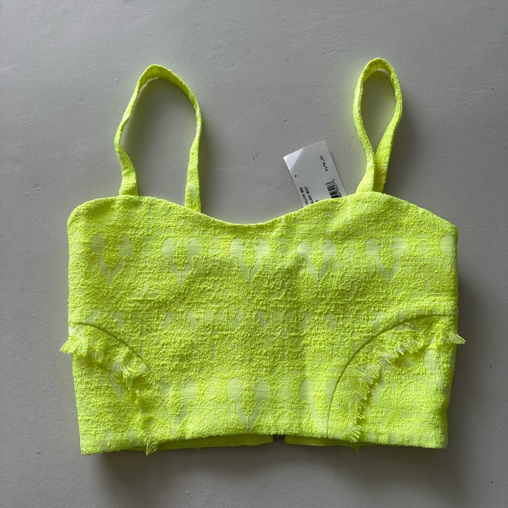 *NWT* ALEXIS Yellow Crop Top